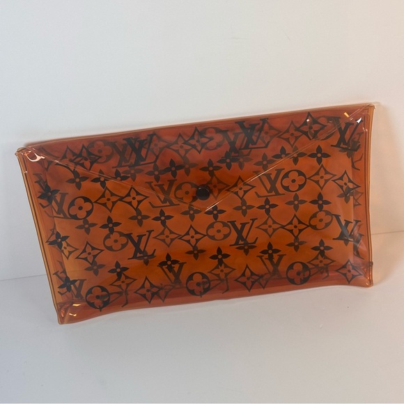 Louis Vuitton PVC Monogram Printed Envelope Pouch Orange - Picture 4 of 12